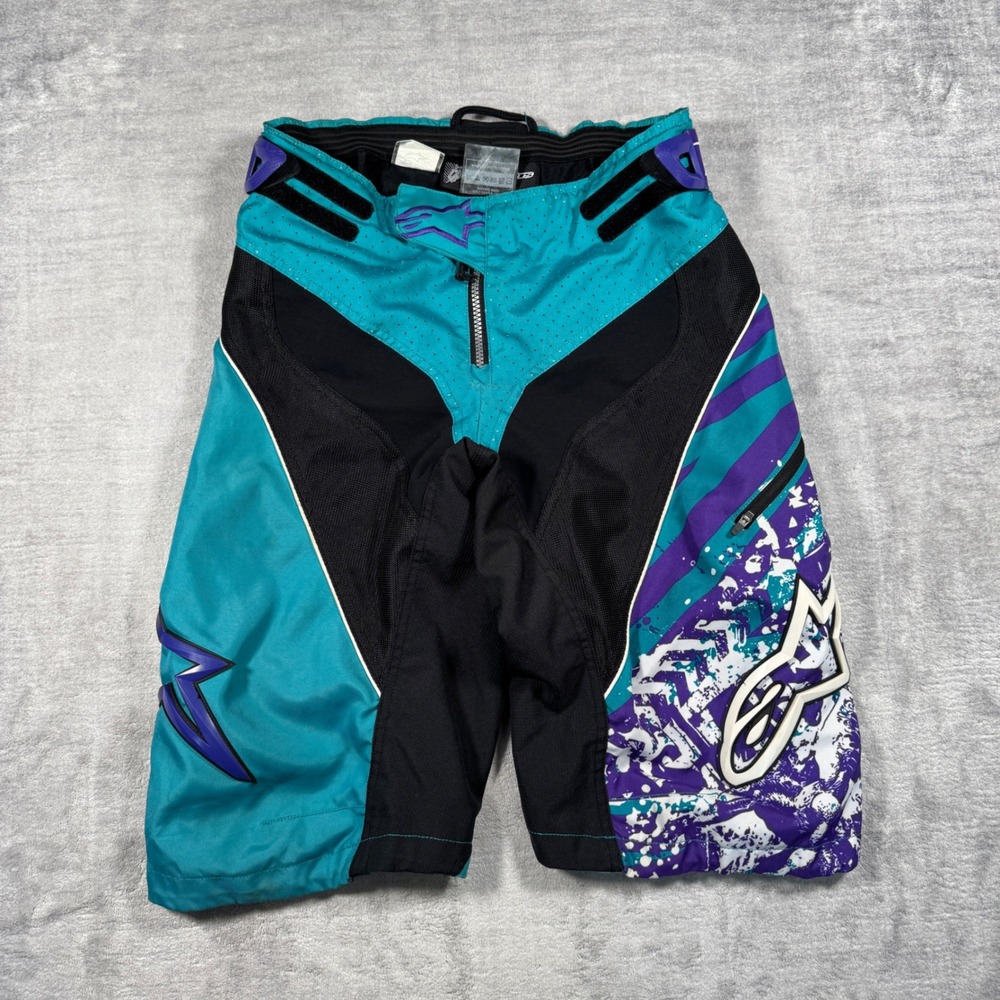 Alpinestars Shorts Mens 30 Blue Y2K Mountain Dirt Bike MTB Motocross Racing